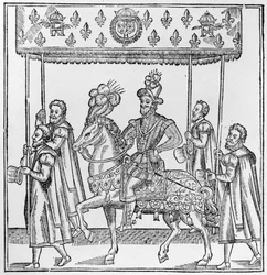 Der Einzug von Henri IV in Rouen, 16. Oktober 1596, Illustration aus 
